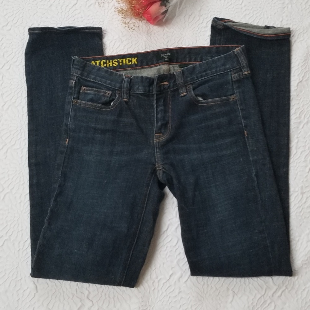 J.Crew Matchstick Dark Denim Stretch Jeans - Picture 2 of 7